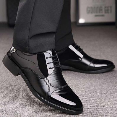 Herrenschuhe Mode formeller Schuh Elegante Schuhe fur Herren Pendler Lederschuhe