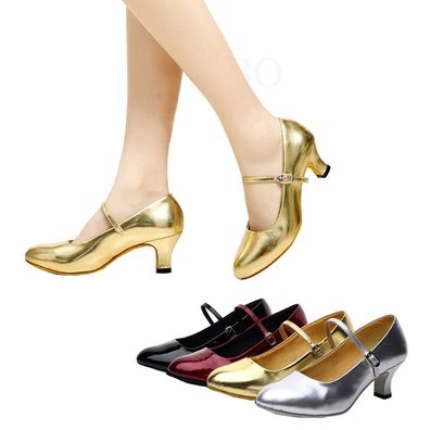 Damen Gesellschaftstanzschuhe Mary Jane Schuhe Low Heel Latin Tanzbekleidung