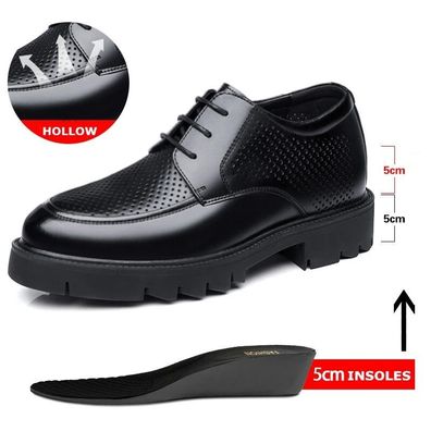 Schuhe die grober machen Herren innen hohe Schuhe Business Elevator Lederschuhe