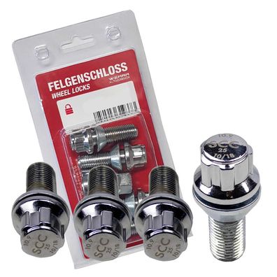 Felgenschloss Kegelbund 60° M14x1,5 38mm Für Alfa Romeo 159 Sportwagon Brera Spider