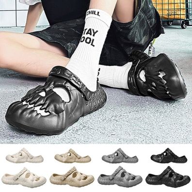 Herren Schadel sign Super weiche Clog Mules Herren Slip Slide Sandalen schuhe