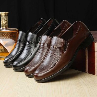 Herren Breite Passform Brogues Smart Formale Buro Casual Oxford rby Schuhe