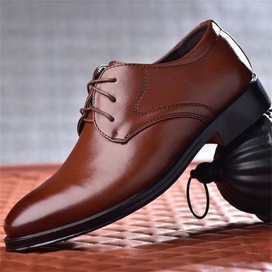 Herren klassische Oxfords Business formale Schnurkleid Modeschuhe fur Herren