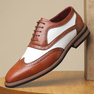 Herrenschuhe Klassische Wingtip Oxford Schuhe Business Hochzeit rby Schuhe
