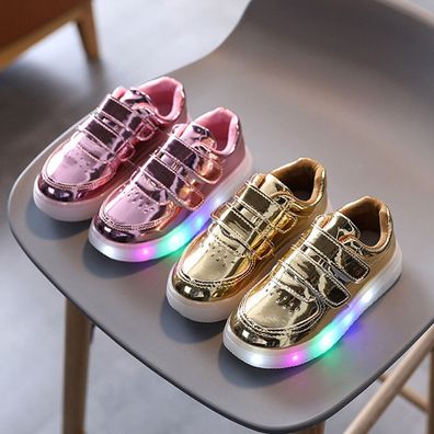 Kinder Lumineszent Schuhe LED Lumineszent Sport Schuhe Sneaker