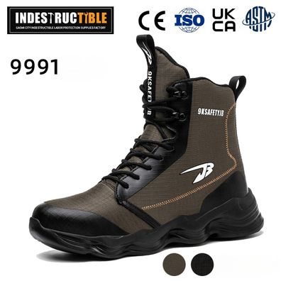 Herren Schnittschutzstiefel Forststiefel Stahlkappe Rutschfest Arbeitsschuhe