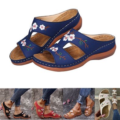 Damen Pantoletten Sandalen Orthopadische Hausschuhe Schlappen Sommer Slipper