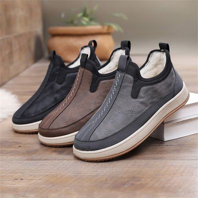 Winterstiefel Herren Warm gefutterte Stiefel Schneestiefel Winterschuhe Schuhe