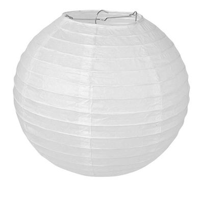 10 x Lampion "Weiß" Papier Laterne 40x40x40 cm