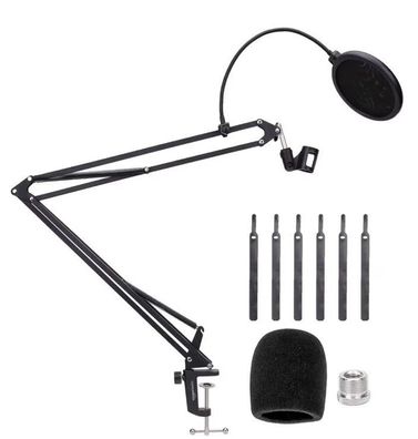 Amazon Basics Verstellbarer Mikrofonarmständer mit Popfilter