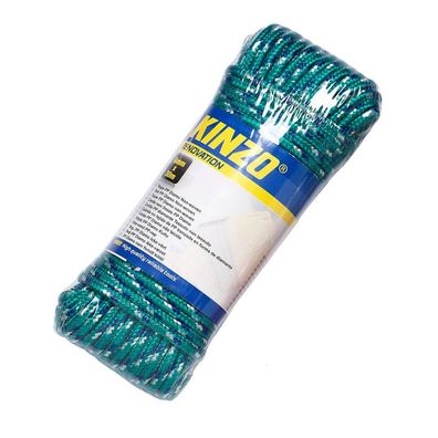 KINZO Seil 6mm x 30m Grün Zeltseil Camping Campingseil Notfallseil Allzweckseil