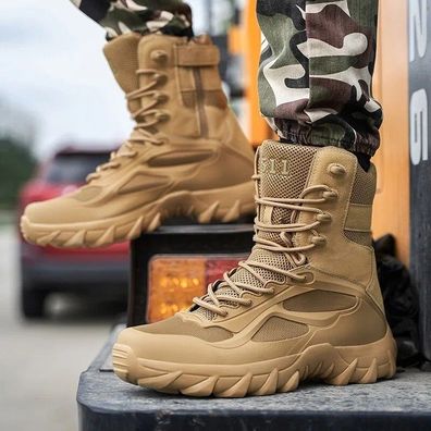 Manner Militarische Taktische Stiefel Arbeitsstiefel Rutschfeste Army Schuhe