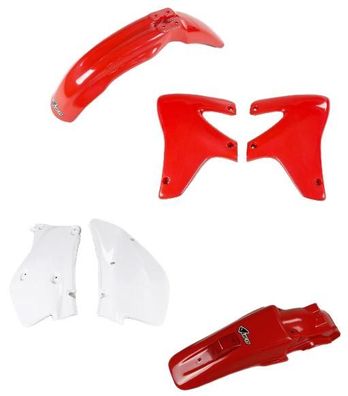 Verkleidungssatz Plastiksatz plastic kit passt an Honda Xr 650 R 00-23 rot-weiß