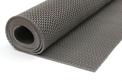 PVC Bodenmatte Grau Saunaläufer Duschmatte Bodenrost Antirutschmatte Gummimatte