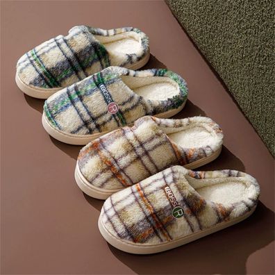 Herren Winter Warme Hausschuhe Pantoffeln Gefuttert Antirutsch Damen Hausschuhe