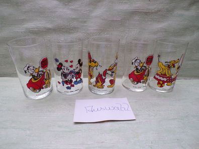 Walt Disney Glas Gläser ab 1978 Pluto Micky Donald Duck