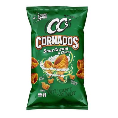 CC's Cornados Corn Chips Sour Cream & Chives 110 g