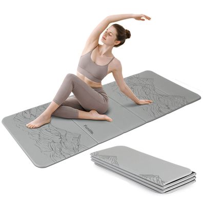 FunLife Faltbare Fitnessmatte 10mm - Extra Dicke Yogamatte Rutschfest