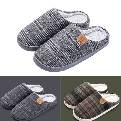 Herren Damen Hausschuhe Pantoffeln Filzpantoffeln Slippers Hausschlappen Schuhe