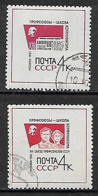 Sowjetunion gestempelt Michel-Nummer 2818-2819