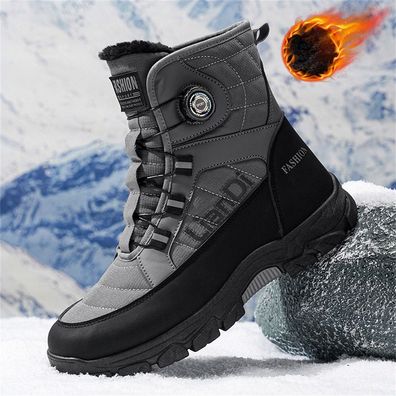 Herren Winterschuhe Schneestiefel Warme Stiefel Schuhe Gefuttert Outdoor Boots