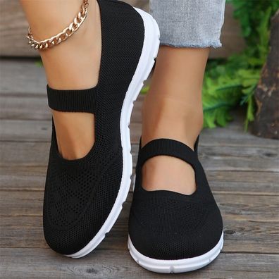 Damen Slip On Sneaker Leichte Atmungsaktiv Sportschuhe Turnschuhe Freizeitschuhe