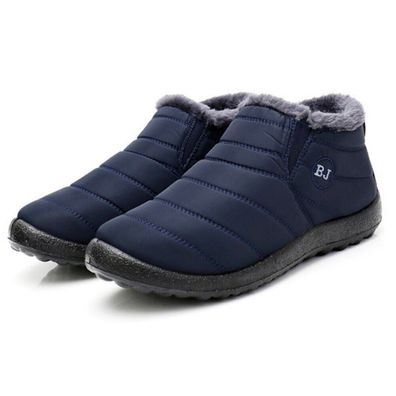 Damen Herren Winterstiefel Schneeschuhe Warm Gefuttert Stiefeletten Flache Boots