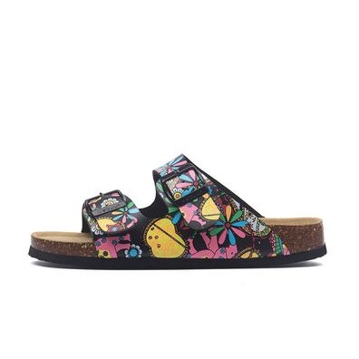 Damen Herren Hausschuhe Hauslatschen Sandalen Korksohle Hausschlappe Pantoletten