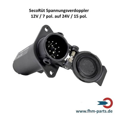 SecoRüt Spannungsverdoppler 12V / 7 pol. auf 24V / 15 pol