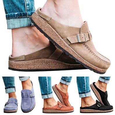 Damen Herren Slipper Taglich Clogs Sabots Pantoletten Flache Clogs Hausschuhe