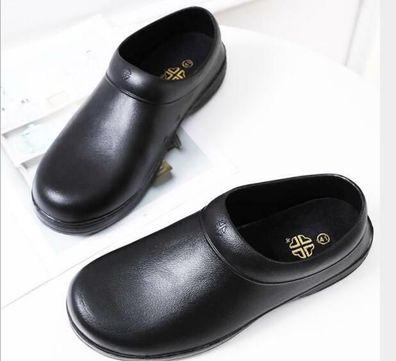 Damen Arbeitsschuhe Sicherheitsschuhe Kochschuhe Schwarz Schnurer Slipper Clog
