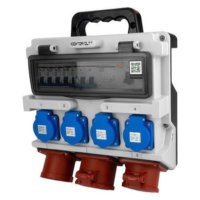 Baustromverteiler TR 1xIN32/1x32/1x16/4x230 Stromverteiler FI-Schalter LS-Schalter