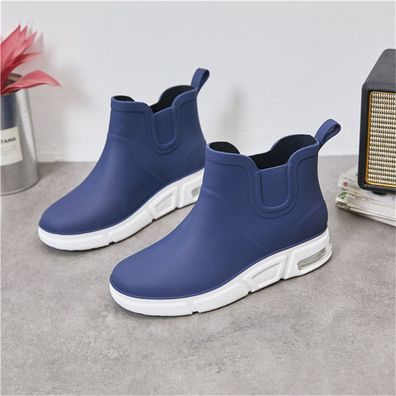 Wasserdichte Rutschfeste Herren Versatile Knochel Kurze Regenstiefel Gummischuhe