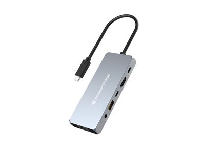 Conceptronic DONN22G, Kabelgebunden, USB 3.2 Gen 2 (3.1 Gen 2) Type-C, 100 W, 3,5 mm,