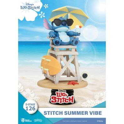 Disney D-Stage PVC Diorama Stitch Summer Vibe 16 cm