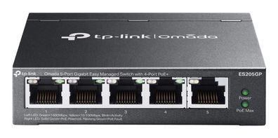 TP-LINK Omada ES205GP V1 - Switch - managed - 4 x 10/100/1000 (PoE+)