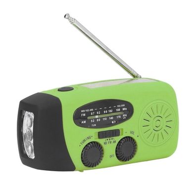 JUNG Solar Kurbelradio Notfallradio 1200mAh Tragbar Radio Solarradio Camping
