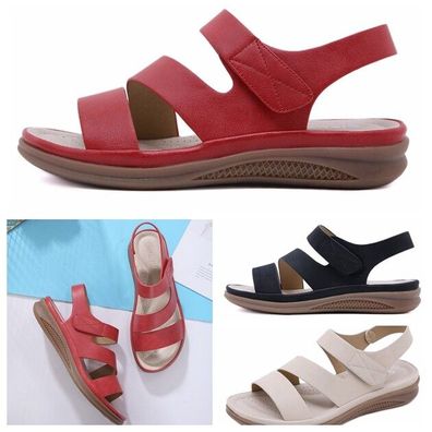 HOT Sandalen Sommer Damen Sports Style Comforty Hausschuhe Klettverschluss 36-42