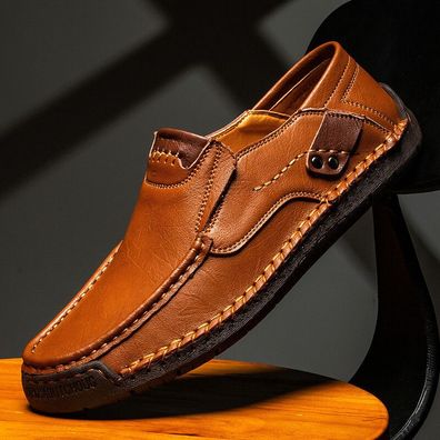 HOT Herren Freizeitschuhe Handgefertigte Halbschuhe Komfort Mokassins G38-48