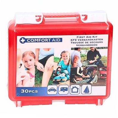 JUNG Comfort Aid Erste Hilfe Set 30 teilig Verbandskasten Notfallset Camping