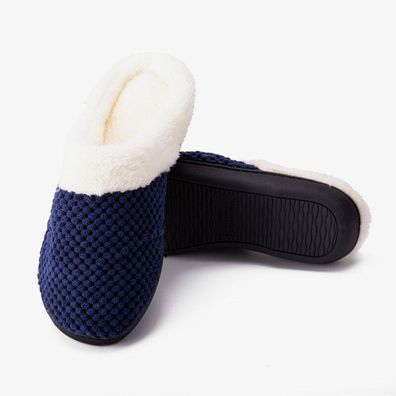 Unisex Fleece Gefutterte Hausschuhe Thermal Slip On Schuhe Dick Innen Winter