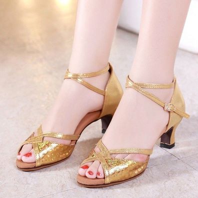 Dame Latein Tanzschuhe Madchen Salsa Ballsaal Tanzende Schuhe Weiche Sohle