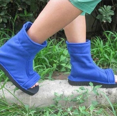 Japanisch Ninja Schuhe Stiefel Vintage Cosplay Retro Antike Herren Schwarz Blau