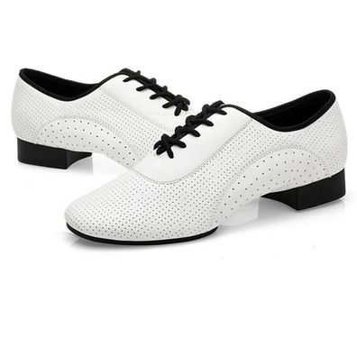 Herren Ballsaal Tanzschuhe Leder Latein Walzer Tango Salsa Niedriger Absatz Weib