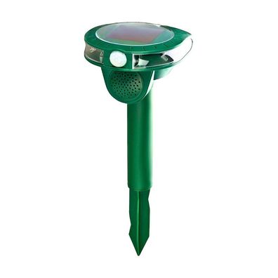 Grundig Ultraschall-Solar-Tierabwehrgerät mit Erdspieß, Tierschreck Tierabwehr