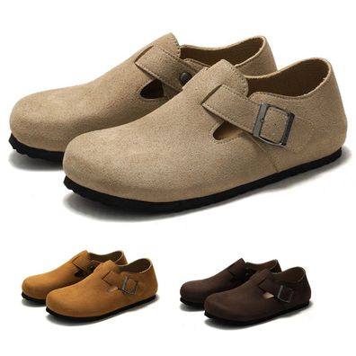Damen Herren Pantoletten Gemutliche Hauslatschen Korksohle Hausschlappen Schuhe