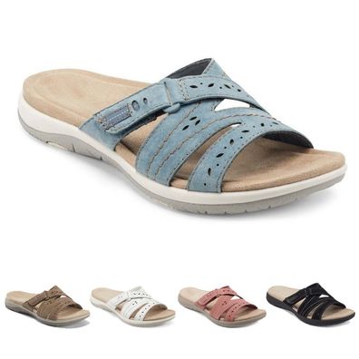 Hausschuhe Damen Comfortfube Sandalen Sommer Badelatschen Leicht Outdoorsandale
