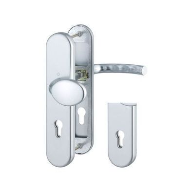 HOPPE Schutzgarnitur Tokyo PZ Wechselgarnitur Alu F1 Langschild Türklinke Griff