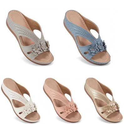 Damen Orthopadische Slipper Hausschuhe Sandalen Schlappen Pantoletten Sommer Neu