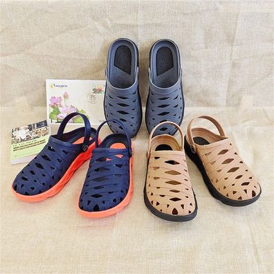 Herren Damen Gartenschuhe Badeschuhe Clogs Pantoletten Sandalen Hausschuhe